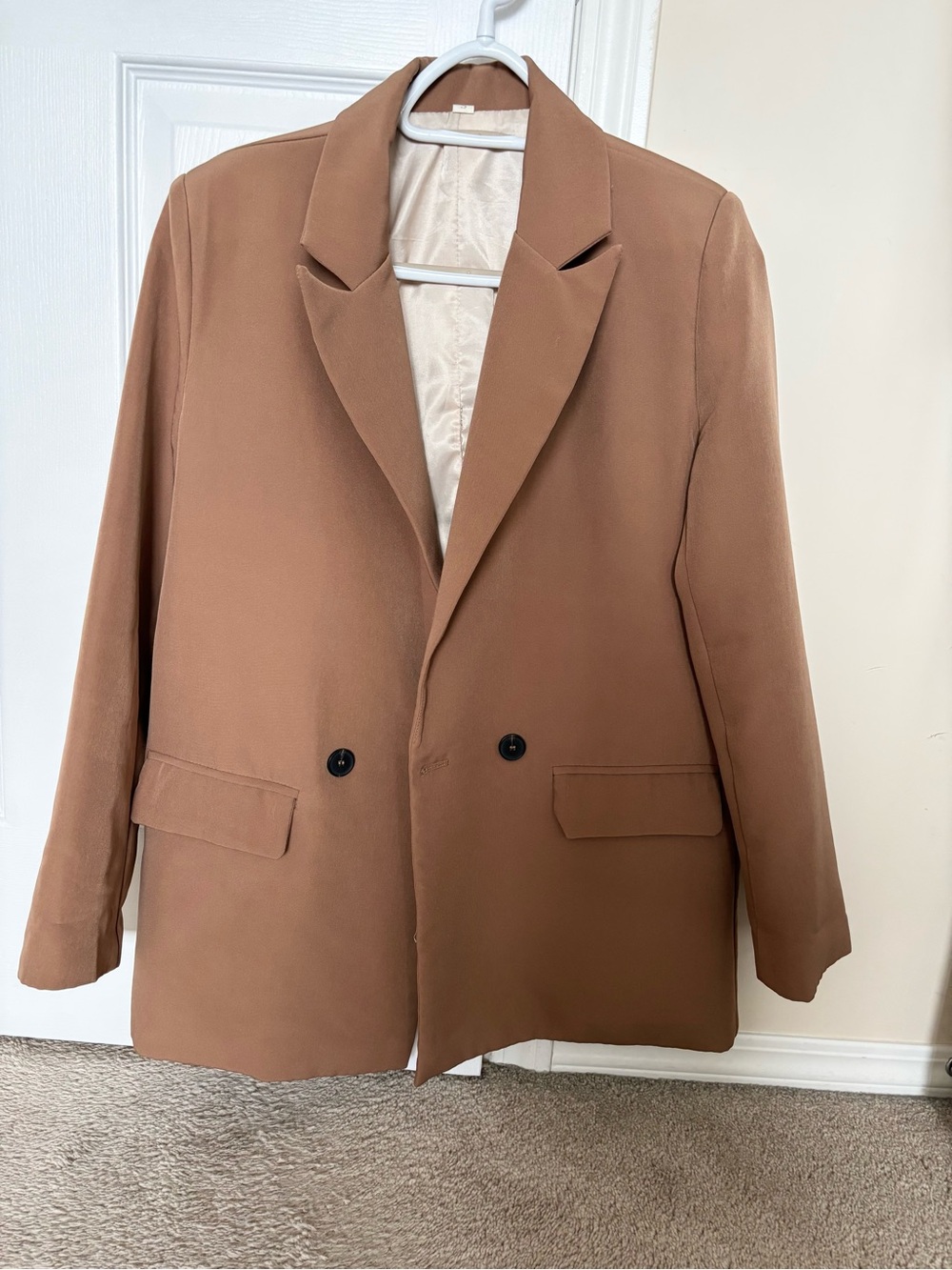 ✨EUC✨Camel Brown Single-Breasted Blazer